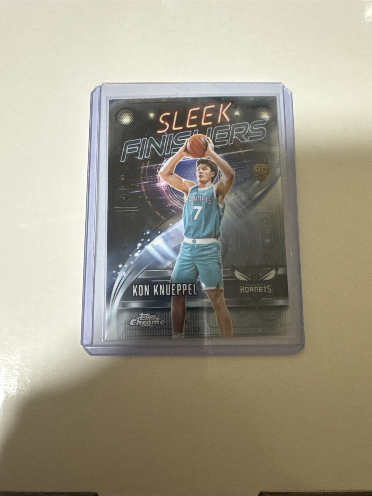 2025-26 Topps Chrome Sleek Finishers RC Kon Knueppel Hornets