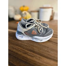RBX Kids Athletic Shoes Gray Orange Lace Up Sneakers Youth Size 12