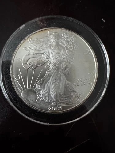 2003 Silver American Eagle BU 1 Coin 1 Oz $1 Dollar Uncirculated Brilliant