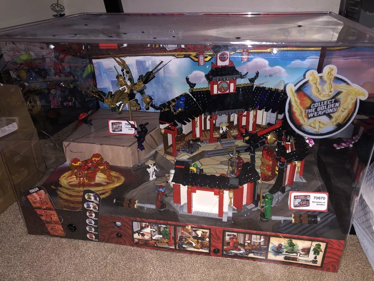 Stolthed tage Udstråle Lego Ninjago Monastery of Spinjitzu Store Display Set #70670 #70666 #70659  | eBay