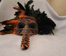  Mardi Gras /Masquerade Mask With Long Nose 