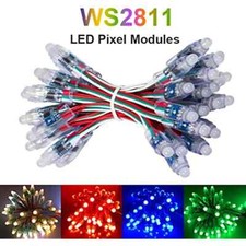 DC 5V 12V WS2811 RGB Dream Color 12mm Pixels Digital Addressable LED Lights IP68