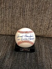 NEW YORK YANKEES SIGNED AUTO JOHNNY BLANCHARD BASEBALL INSCRIBED SUPER RARE COA