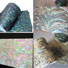 4 Kinds Abalone Shell Veneer Sheet Adhesive Sticker Flexible Bendable Shine NEW