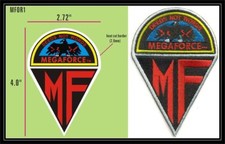 MEGAFORCE DEEDS NOT WORDS UNIFORM MOVIE PATCH...