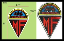 MEGAFORCE "DEEDS NOT WORDS" UNIFORM MOVIE PATCH - MFOR1