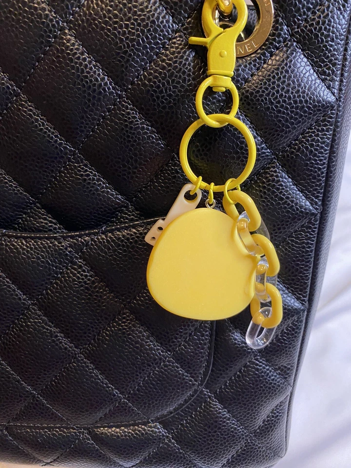 Llavero de Queso Amarillo Accesorio Alimento Dije Bolsa de Queso Dije Clip On Foto 2 de 2