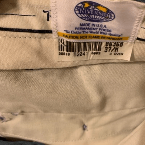 Riverside Size 37/M Blue Black Stripe Police Security Uniform Pants