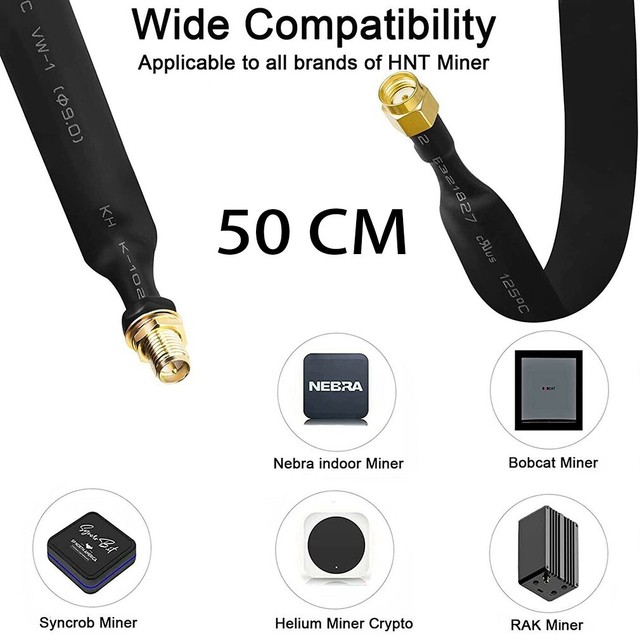 Verlängerung Kabel RP-SMA Stecker Sich Buchse Thru 50cm Länge Antennen Verlängerung Kabel RP-SMA Stecker Sich Buchse Thru 50cm Länge Antennen