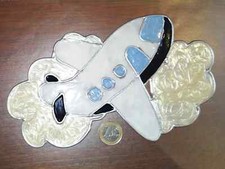 Window Color, samolot w chmurach, obraz okna