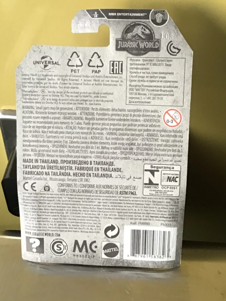 ‘14 Mercedes Benz G 550 Jurassic World Matchbox Car No.3/18 2017 - Image 2 of 2