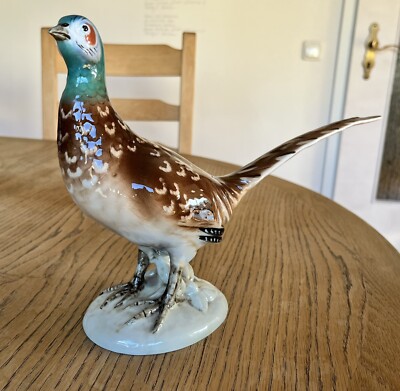 Royal Dux Porzellanfigur Fasan Karlsbad / Karlovy Vary - sehr selten!