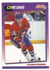 DENIS SAVARD 1991-92 SCORE CARD FLAWLESS CONDITION