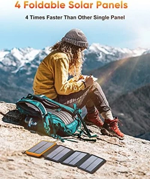 Banco de energia carregador solar Expedition-Grade: 25000mAh, à prova d'água, carregamento duplo - Imagem 4 de 4