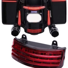 Tri-Bar Fender LED Brake Signal Tail Light for Harley Touring Street Glide FLHS