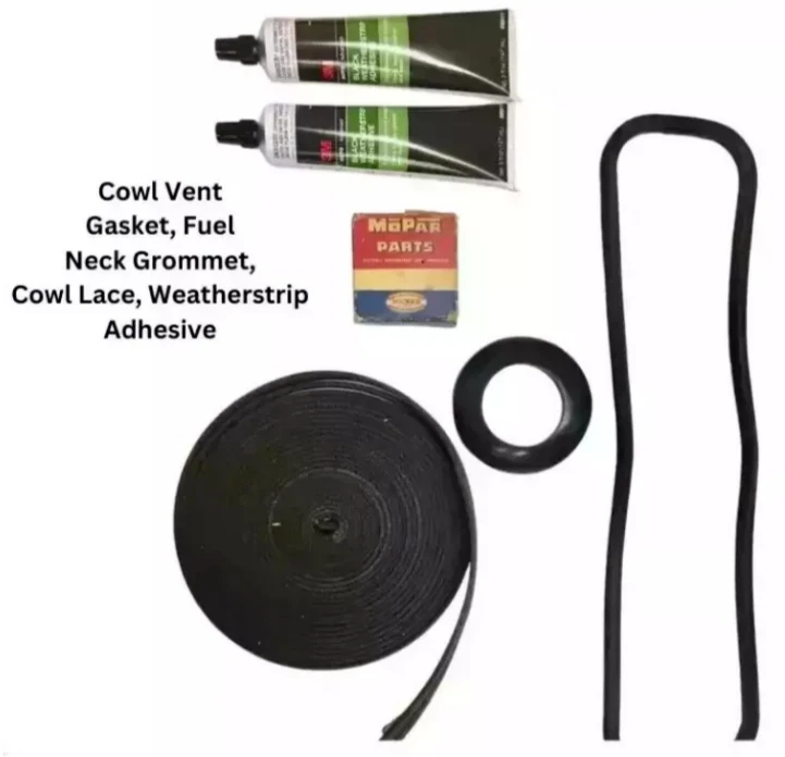 For 1954-1956 Dodge Truck C3 C4 Complete Window Master Weather Strip Rubber Kit - Image 2 of 4