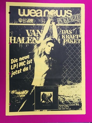 VAN HALEN 1980 Original Women And Children First Germany Warner Bros Co. Press