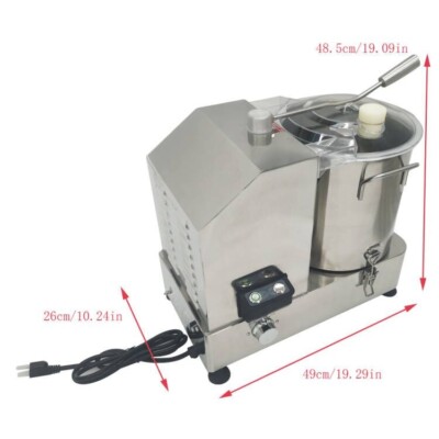 12L Commercial Food Processor Vegetable Chopper 110V Meat Grinder Machine
