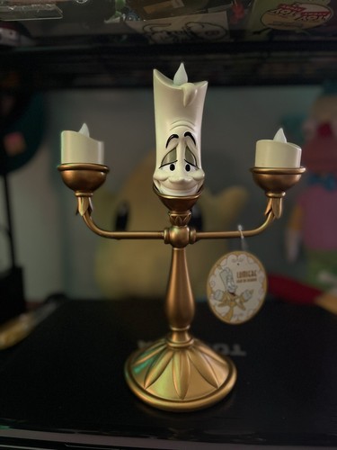 DISNEY PARKS LUMIERE BEAUTY & THE BEAST 11" BELEUCHTETE KANDELABERFIGUR NEU MIT ETIKETT - Bild 2 von 9