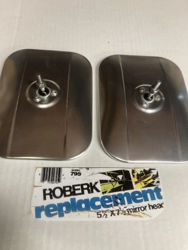 (2) Roberk Mirrors Replacement  5-1/2" x 71/2" #795 Pair