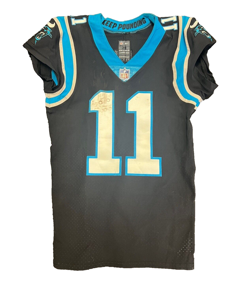 Game Used Carolina Panthers Robbie Anderson #11 SIGNED 2021 Jersey