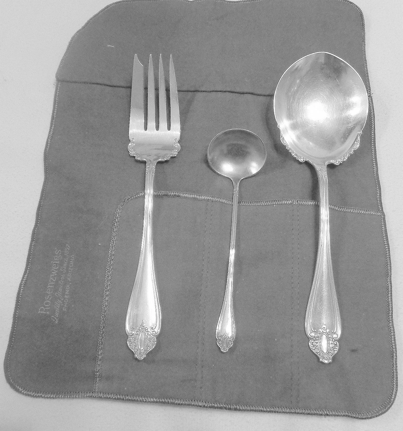 Rogers & Hamilton MARQUISE 1900 3 elegant servers berry meat sauce