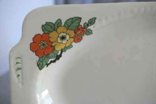 Vintage Crown Staffordshire Knot Mark England Floral 759776 Serving Platter  11