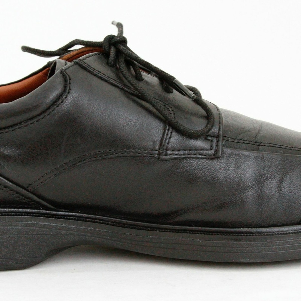 Johnston & Murphy Pattison Black Leather Lace Up Oxford 
