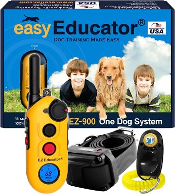 #ad Easy Educator EZ 900 Remote Dog Training Collar Yellow with PetsTEK Clicker $229.99