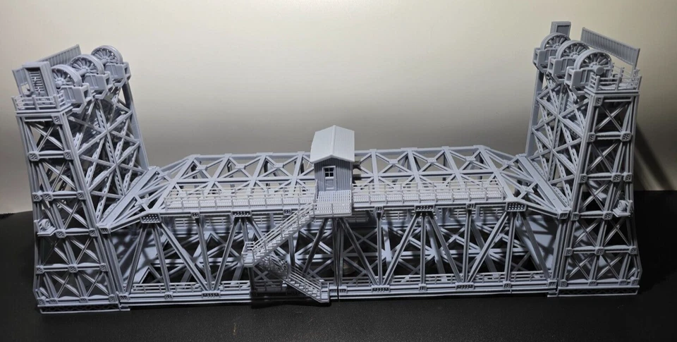 Puente elevador escala HO doble vía 1:87 Foto 2 de 4