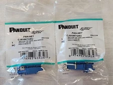 2 Panduit Pan-Net CJ6X88TGBU Mini Com TX6 10Gig Jack Module RJ45 Blue Cat6