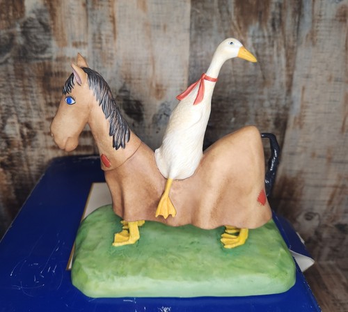 Greenwich Workshop di Will Bullas THE TRICK RIDER COA 1998 in scatola anatra cavallo 7" - Foto 6 di 8