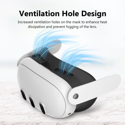 Face Cover Pad Facial Interface Compatible For Meta Oculus Quest 3 Accessories - Picture 5 of 10