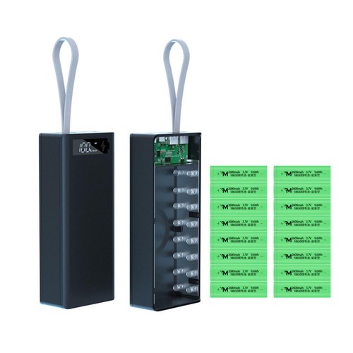 Plastic DIY QC/PD 3.0 LCD Display Battery Case Mobile Power Bank Charging Box A - Picture 19 of 26