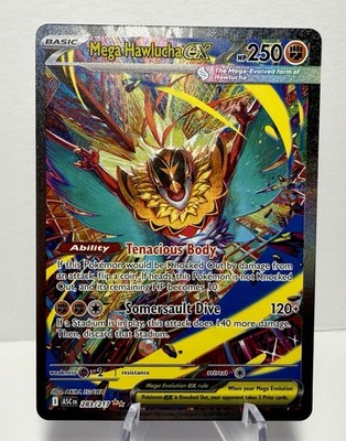 Mega Hawlucha EX SIR 283/217 Ascended Heroes Special Illustration Rare Pokemon