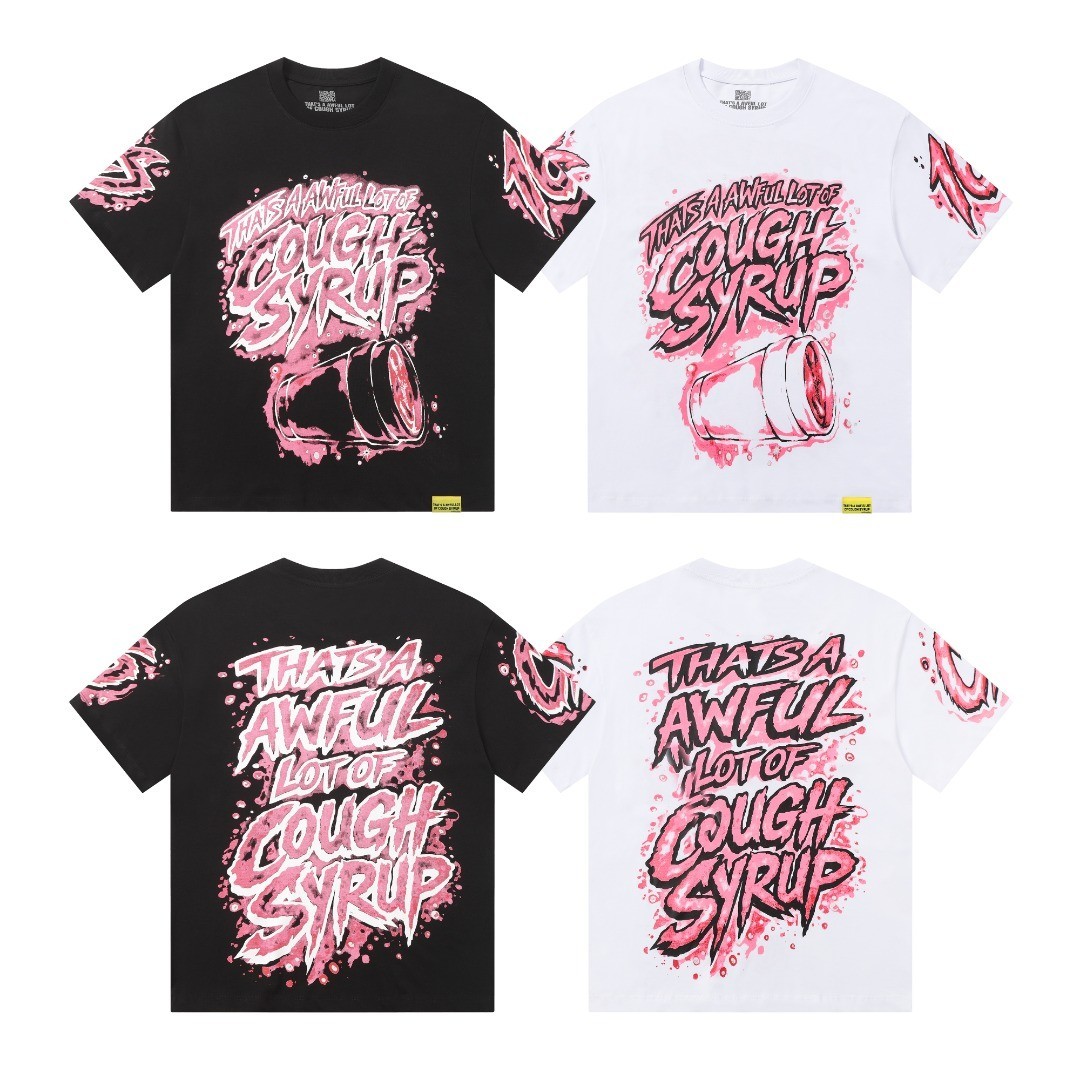 THAT'S A AWFUL LOT OF COUGH SYRUP Tshirt White & Black S-M-L-XL