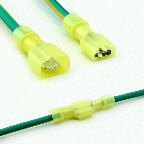 Connettore filo elettrico maschio e femmina isolato a crimpare 10-22 AWG terminale vanga - Foto 9 di 15