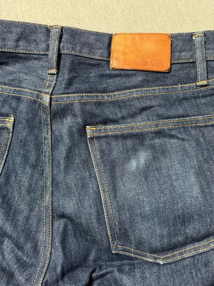 Taylor Stitch Jeans Mens 32x32 Blue Slim Fit White Oak Cone Denim USA - Image 3 of 4