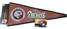 AARON HERNANDEZ Signed Autographed New England Patriots Pennant w/Deion Branch