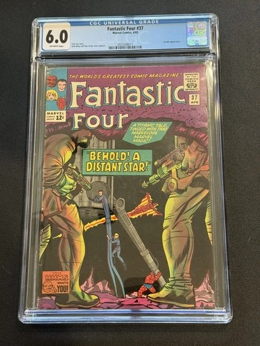 Fantastic Four #37 CGC 6.0 OW Pages Marvel 1965 Graded 1st Appearance Anelle