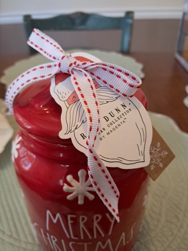 Rae Dunn MERRY CHRISTMAS Red Canister with Snowflakes/NEW 2024 - Picture 11 of 11
