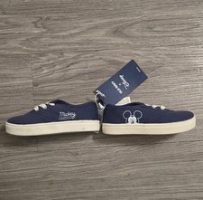 Kids Navy Blue Slip On Sneakers Canvas Casual Shoes White Sole Boys Girls
