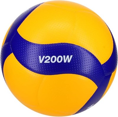 Mikasa V200W Volleyball Kunstleder - Größe 5 - gelb/blau - V200W