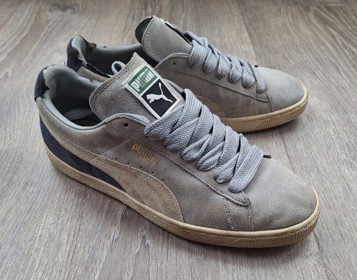 Puma Suede Classic babyblau Herren Größe 9,5 fette flache Schnürsenkel - Bild 1 von 7