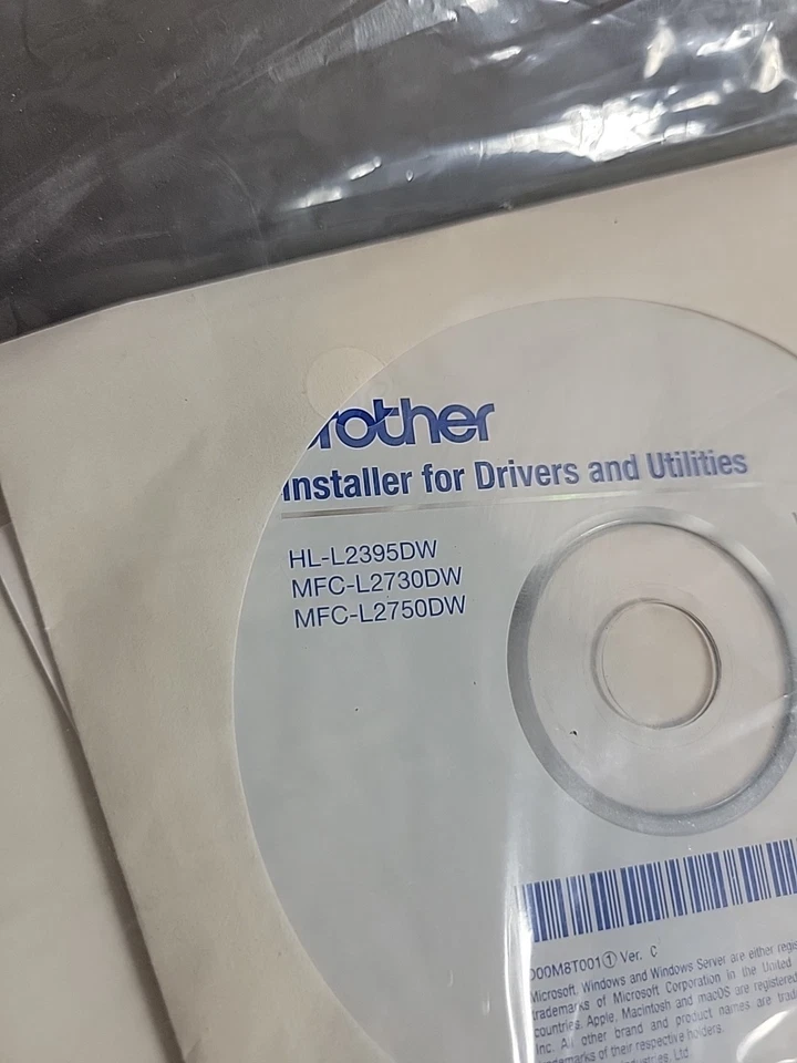 Brother Drivers / Utilities CD & User's Guide for Brother HL-L2395DW DISK  - Image 2 of 3