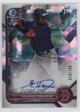 2022 Bowman Chrome Prospect Atomic Refractor 24/100 Eduardo Vaughan Auto 6wp