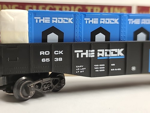 NIB K-Line O Gauge K-6538 The Rock Gondola w/ Removable Crate Load - Picture 9 of 13