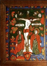 Romania Muzeul Taranului Roman Sfintele Pasti Holy Easter ~ art Christ on cross