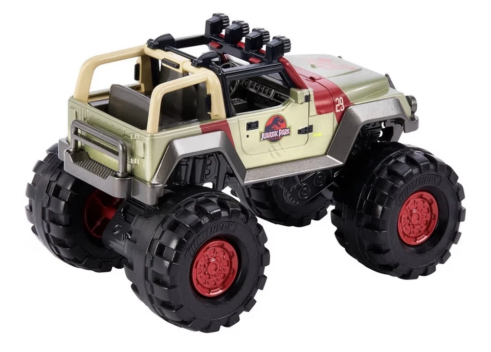 Jurassic World Fallen Kingdom: Mattel 2017 Matchbox 1:24 (‘93 JEEP WRANGLER) 3+ - Image 3 of 4