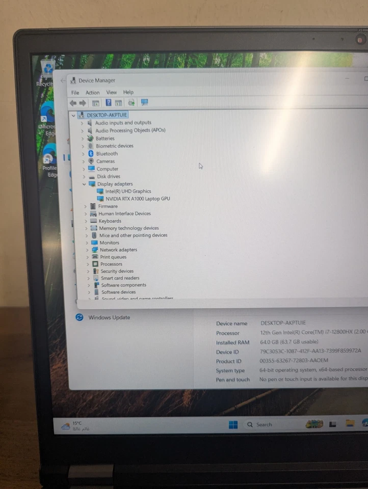 Lenovo ThinkPad P16 G1 · i7-12800HX · 64GB · 1TB, photo 3 of 5